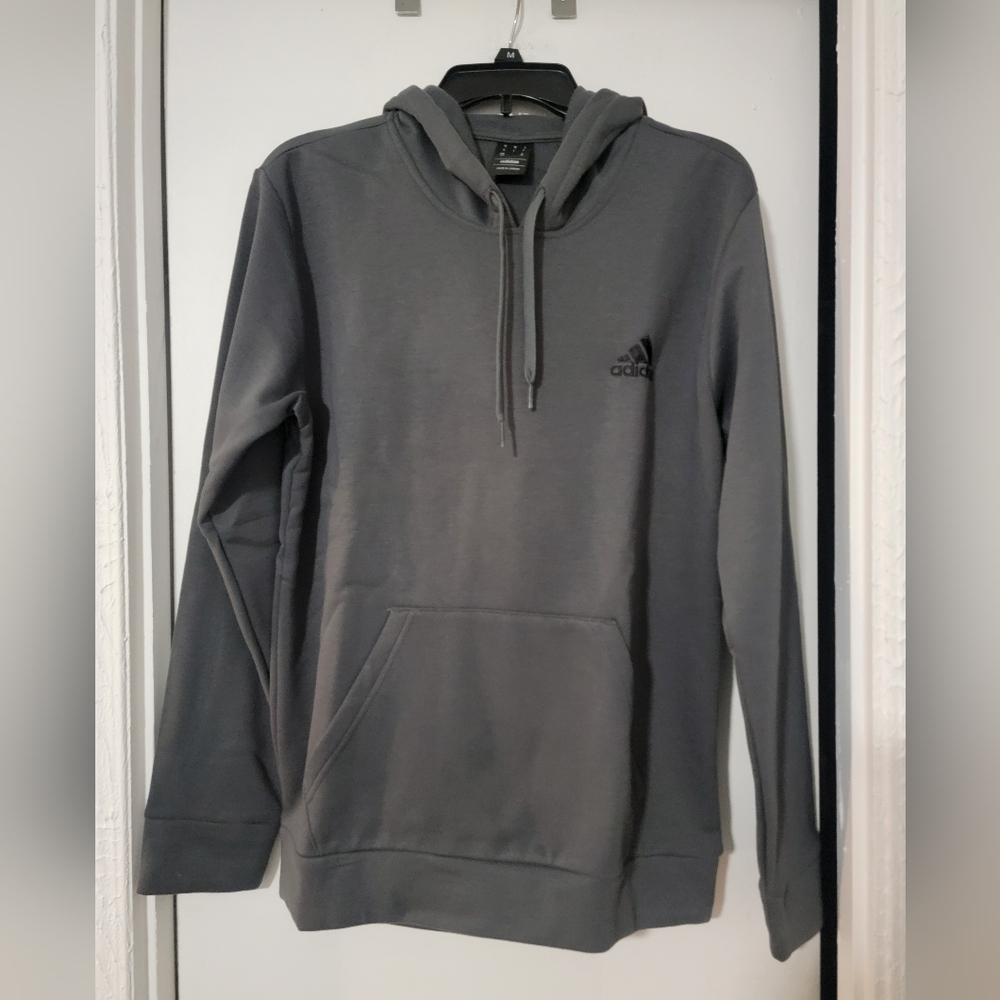 NWT adidas Mens Sport Fleece Hoodie Sweatshirt, Size Small - Picture 3 of 5